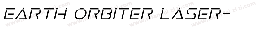 Earth Orbiter Laser字体转换
